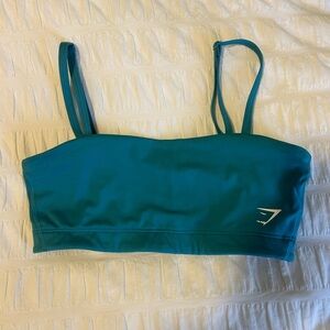 Gymshark Teal Bandeau Top